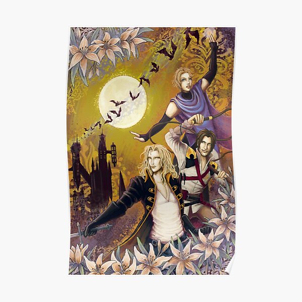 Castlevania Alucard, Trevor, and Sypha Poster Poster RB2706 product Offical castlevania Merch
