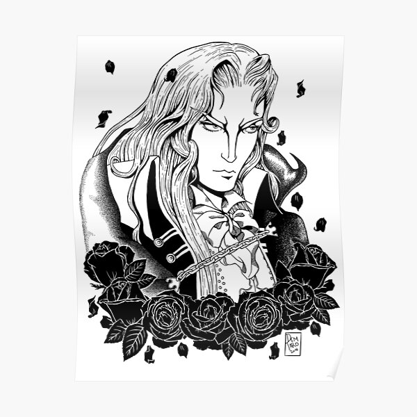 Alucard from Castlevania Poster RB2706 product Offical castlevania Merch