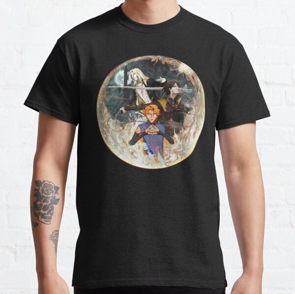 Castlevania fan art with Alucard, Sypha and Trevor Classic T-Shirt RB2706 product Offical castlevania Merch