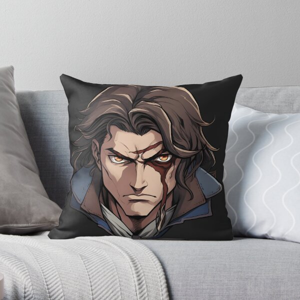 Trevor Belmont - Netflix Castlevania Animated Series Character Fanart Throw Pillow RB2706 product Offical castlevania Merch